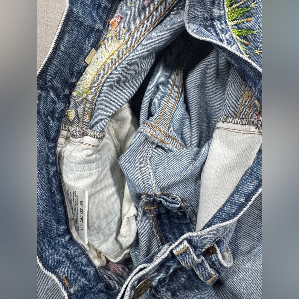 Free People X Citizens of Humanity Estella High Rise Ankle Flare Blue Jeans 25 - Picture 15 of 17